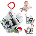 Livre tissu activités Montessori Mybooni — Noir et blanc bébé 0-12M