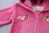Ensemble sweat à capuche + pantalon bébé garçon/fille - tenue chaude automne-hiver nouveau-né