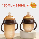 Biberon silicone nano avec poignée anti-étouffement pour sevrage bébé