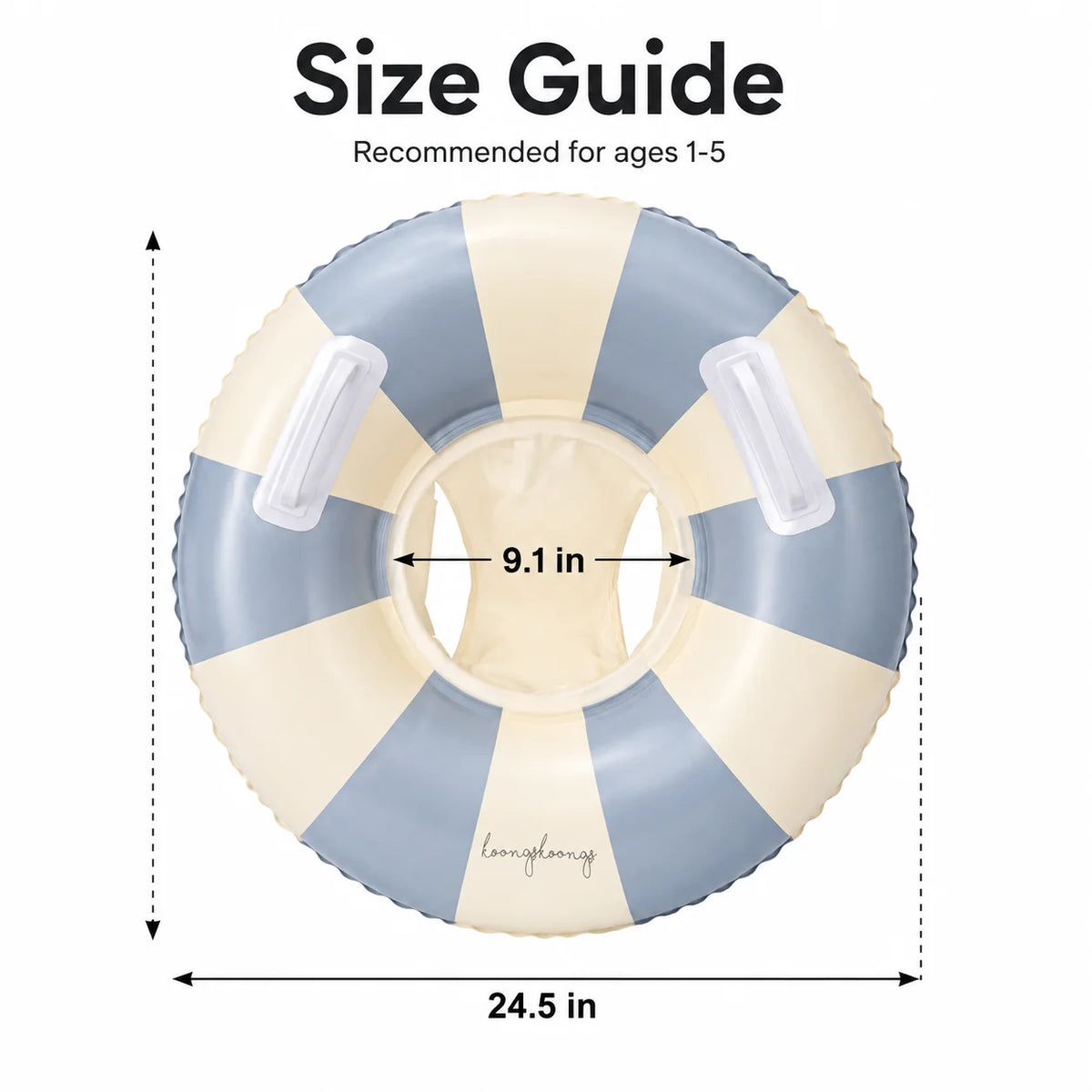 Dimensions de la bouée simple : environ 62 cm | Mybooni