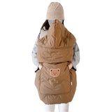 Cape à capuche bébé pour poussette et porte-bébé