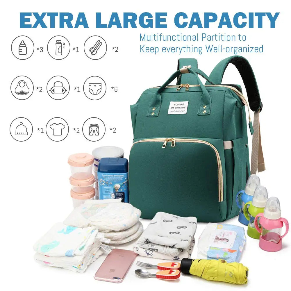 Sac à langer pratique pour couches lingettes et vêtements bébé