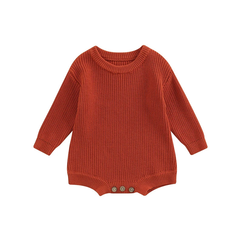 Barboteuse tricot bébé Mybooni | Pull manches longues — Garçon & Fille 0-2 ans