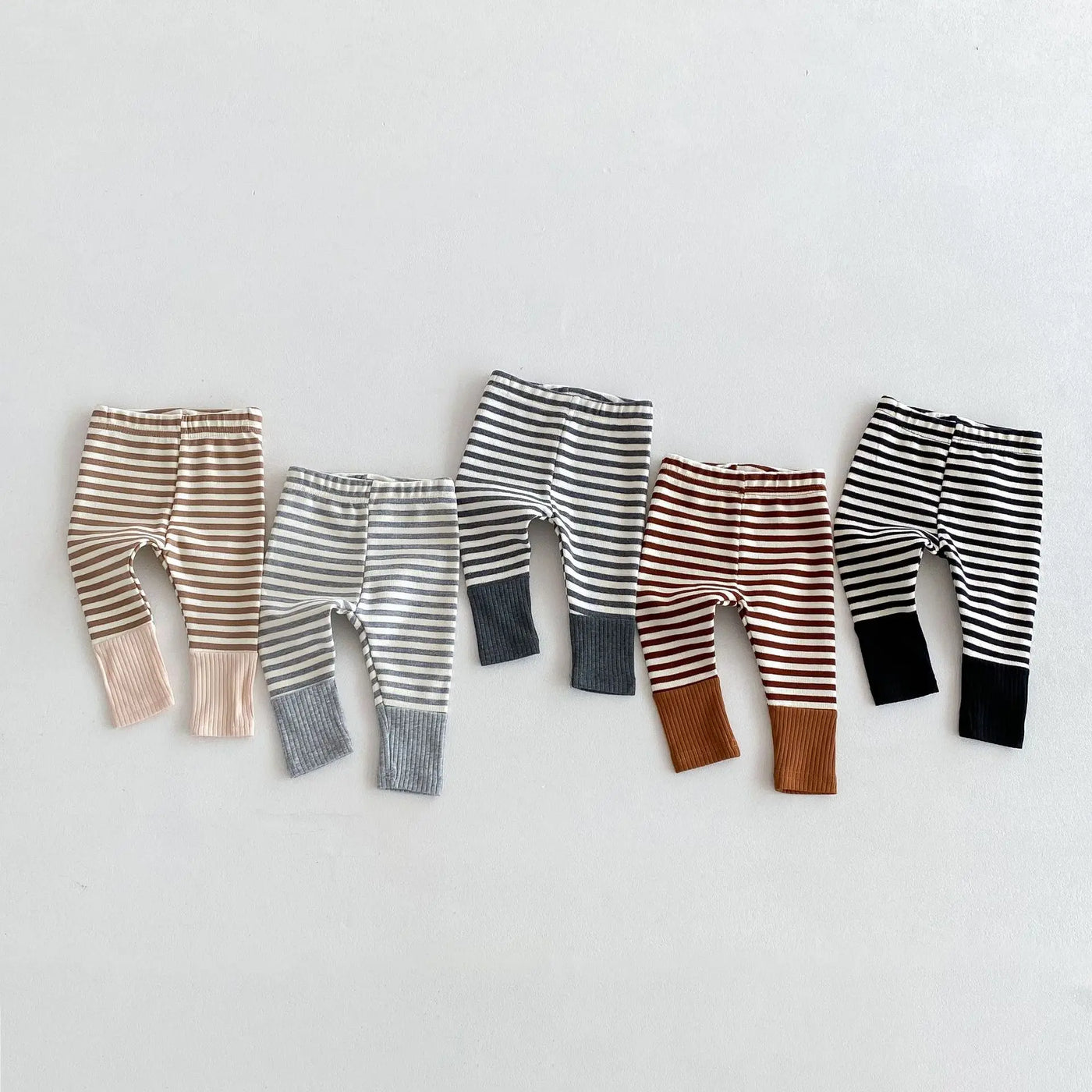 Legging rayé multicolore bébé Mybooni — Garçon et fille automne
