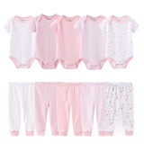 Coffret vêtements bébé 10 pièces Mybooni — Body et pantalon toutes saisons