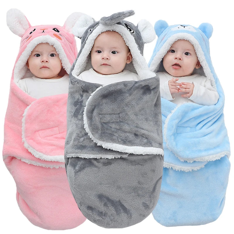 Gigoteuse bébé douce automne hiver Mybooni — Couverture cocon flanelle 0-9M