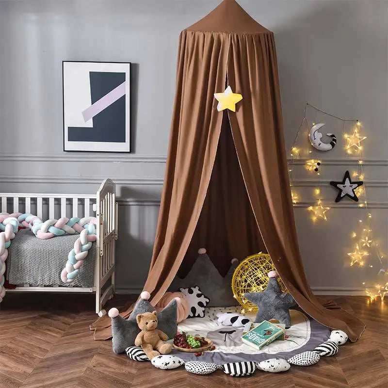 Moustiquaire lit bébé princesse baldaquin - rideau ciel de lit décoratif fille