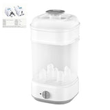 Stérilisateur vapeur électrique biberon multifonction - chauffe-lait bébé avec minuterie