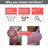 Stérilisateur vapeur portable Mybooni — Tétines et coupes menstruelles