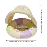 Bouée siège multicolore violet, 57 × 49 cm | Mybooni
