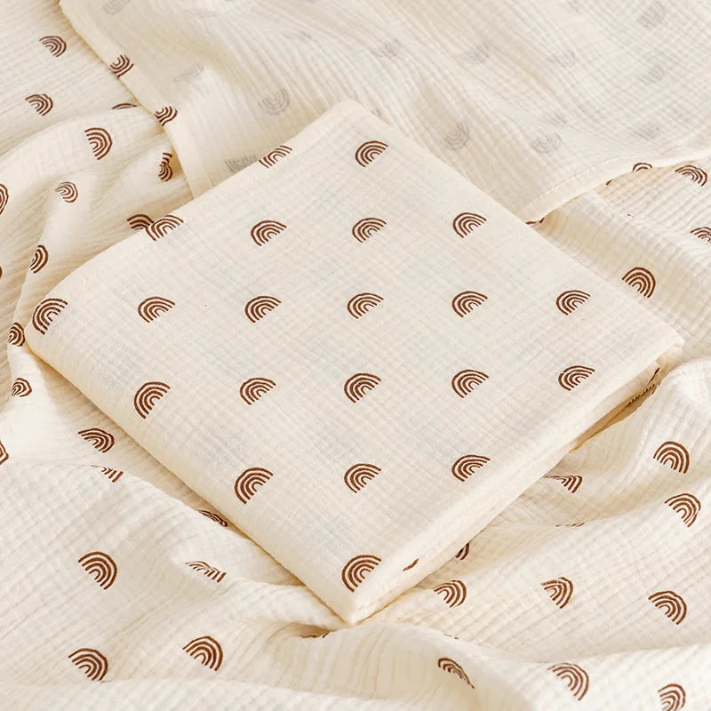 Couverture mousseline coton été pour nouveau-né