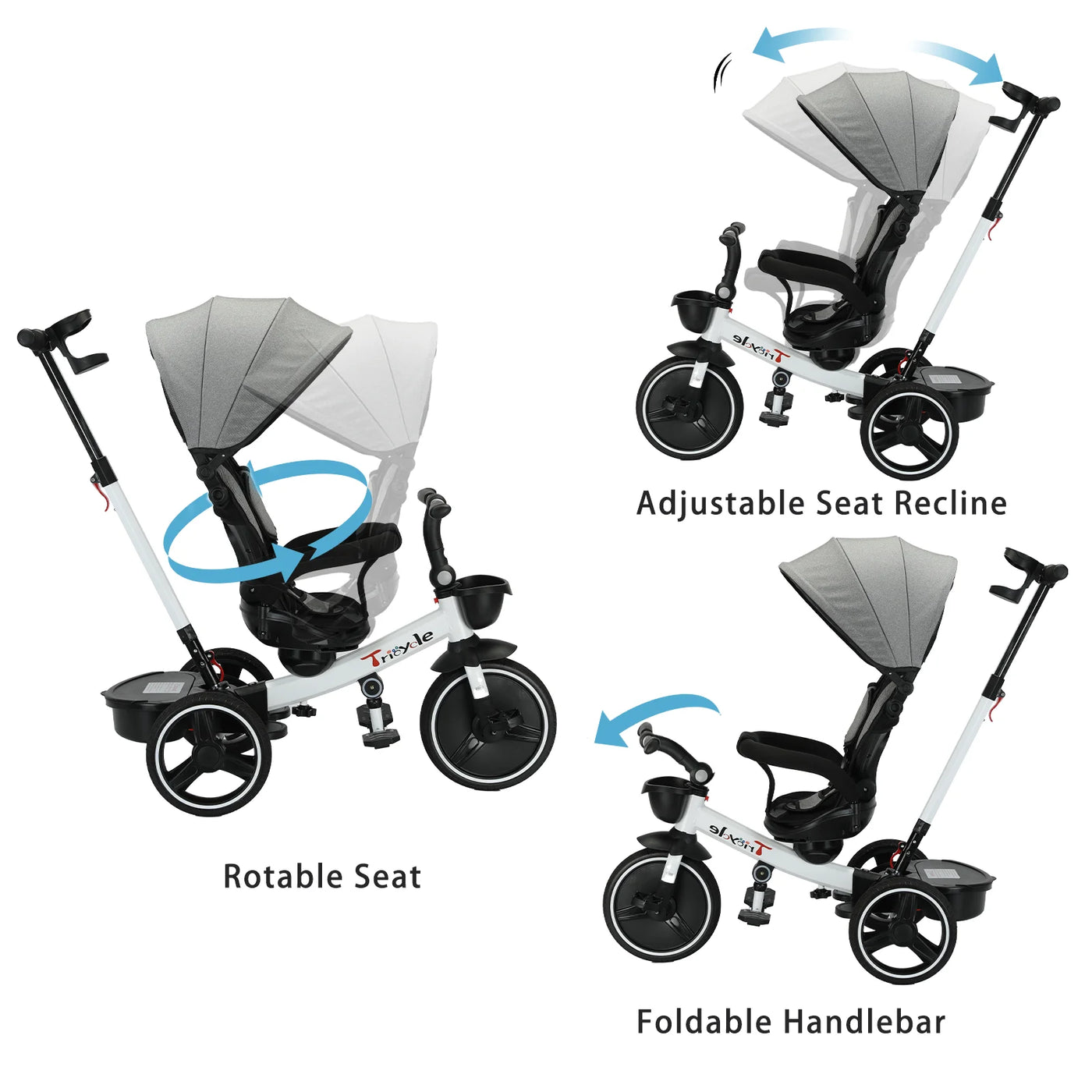 Poussette bébé avec accessoires inclus | Bouni
