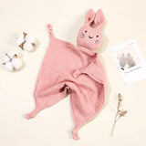 Doudou chat mignon bébé Bouni — Mousseline coton bavoir apaisement sommeil