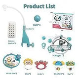 Mobile musical lumineux et projecteur pour lit bébé - télécommande jouet nouveau-né