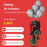 Poussette PANGDUBE pliable 6,8 kg légère tricycle bébé 1-6 ans