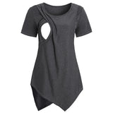 Top allaitement maternité Mybooni — T-shirt manches courtes doux femme enceinte