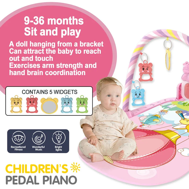 Tapis d'éveil arceau musical piano Mybooni — Jouet pédagogique 0-36 mois