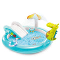 PVC Children's Inflatable Paddling Pool Crocodi — vue face | Bouni