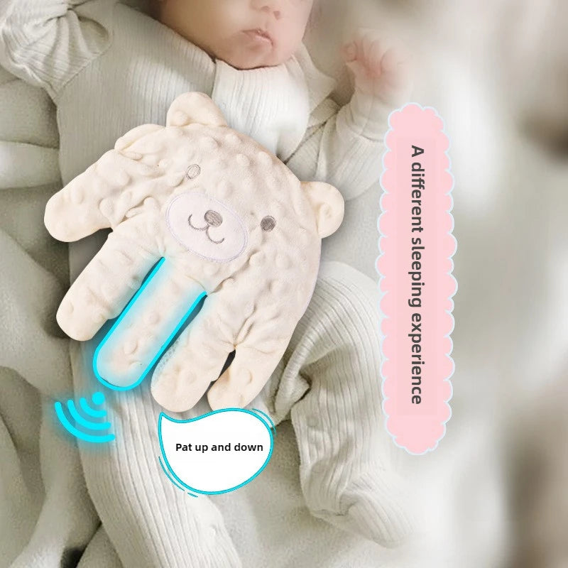 Coussin d'endormissement ours Mybooni — Doudou sensoriel télécommande nouveau-né
