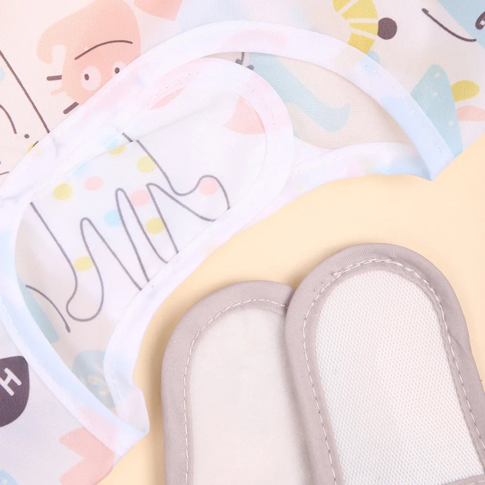 Bavoir imperméable manches longues Mybooni — Tablier repas protection vêtements