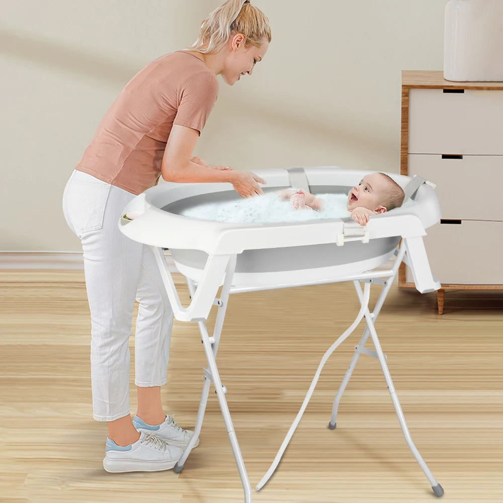 Baignoire Bébé Pliable Support & Coussin — Nouveau-né Mybooni
