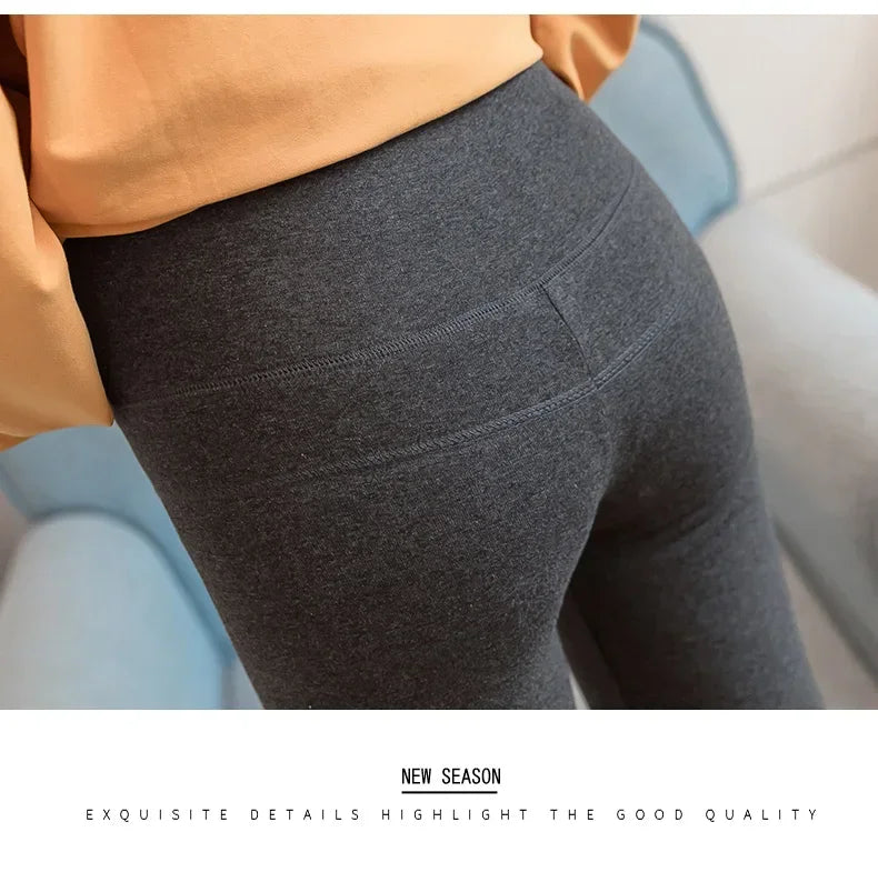 Legging maternité coton bas ventre taille basse - pantalon casual femme enceinte printemps-automne