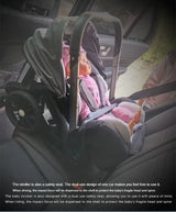 Poussette 4-en-1 multifonctionnelle pliable avec siège auto bébé EU Stock