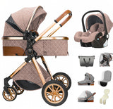 Poussette 3-en-1 pliable Mybooni — Multifonction siège auto inclus