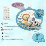 Mobile musical lumineux et projecteur pour lit bébé - télécommande jouet nouveau-né