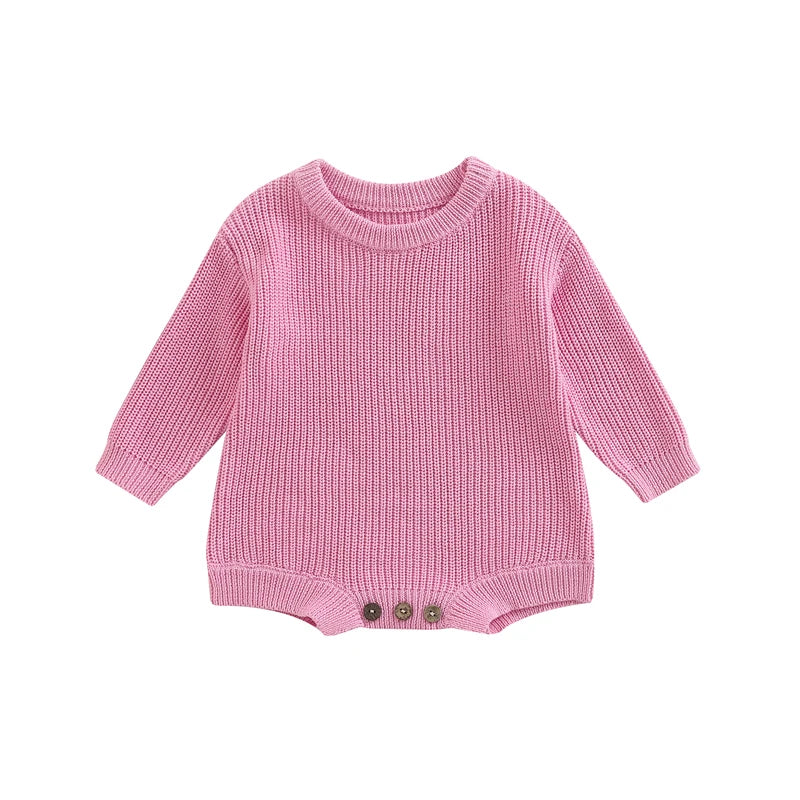 Barboteuse tricot bébé Mybooni | Pull manches longues — Garçon & Fille 0-2 ans