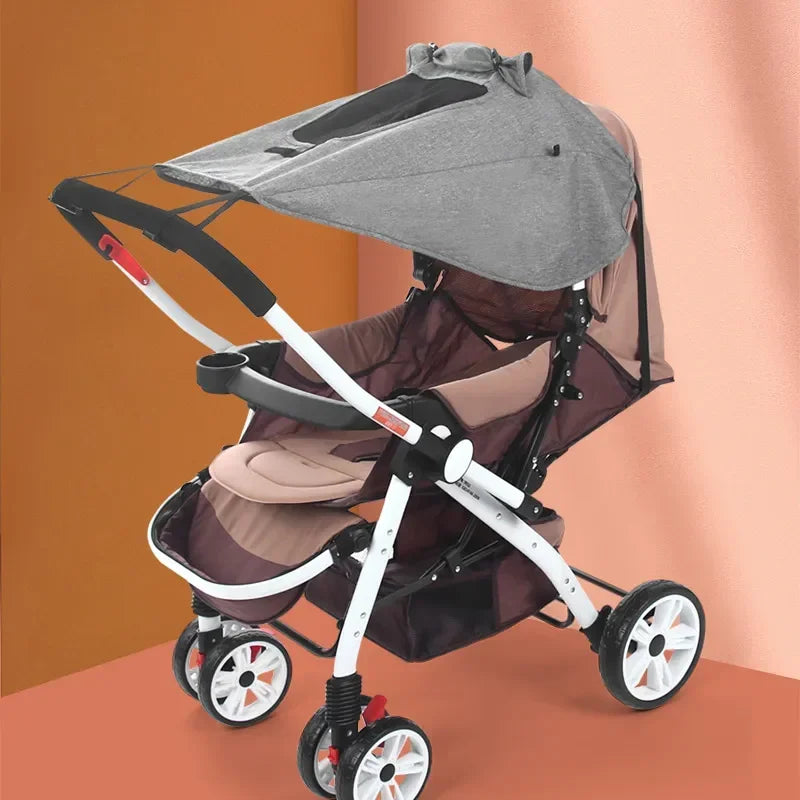 Pare-soleil poussette universel protection UV - voile carrosserie landau siège auto visière soleil