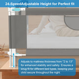 Barrière lit bébé 150/180/200cm - rambarde protection enfant sécurité rail anti-chute lit