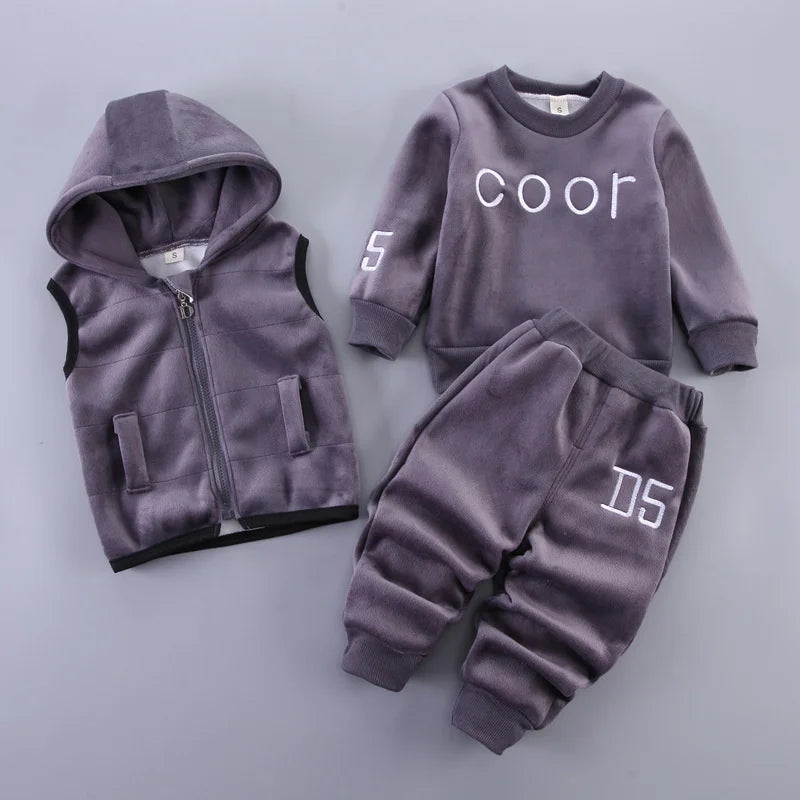 Ensemble sweat capuche bébé Mybooni — Haut et pantalon automne hiver