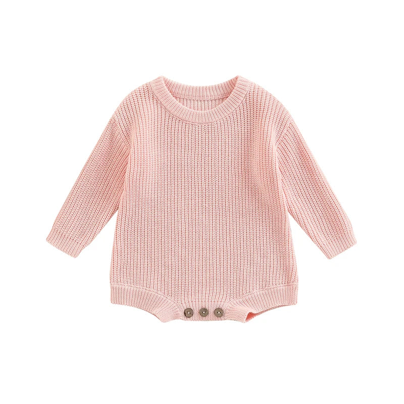 Barboteuse tricot bébé Mybooni | Pull manches longues — Garçon & Fille 0-2 ans
