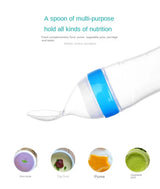 Biberon bébé avec cuillère silicone souple - outil alimentation complémentaire nourrisson toddler