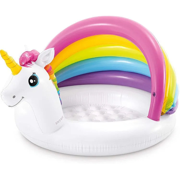 Piscine gonflable enfant Mybooni — Crocodile, licorne et dinosaure avec pompe