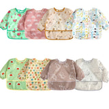 Bavoir imperméable manches longues Mybooni — Tablier repas protection vêtements