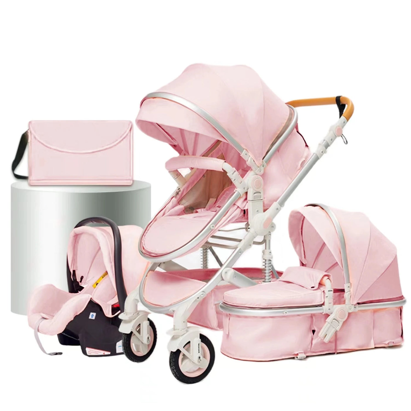 Poussette 3-en-1 pliante multifonctionnelle avec siège de sécurité livraison EU