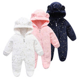 Grenouillère bébé flanelle douce chaude - combinaison imprimée cartoon automne-hiver 0-19 mois