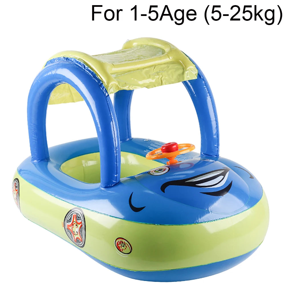 Bouée voiture gonflable pour enfant - flotteur piscine bébé 4-6 ans