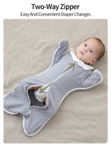 Gigoteuse nouveau-né anti-sursaut mains levées coton - turbulette emmaillotage couverture bébé