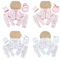 Coffret sous-vêtements bébé 5 pièces Bouni — Haut, pantalons, bavoir et bonnet