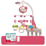 Mobile musical lumineux et projecteur pour lit bébé - télécommande jouet nouveau-né