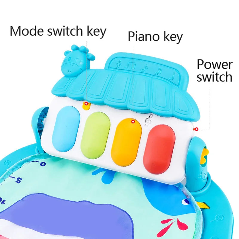 Tapis d'éveil arceau musical piano Mybooni — Jouet pédagogique 0-36 mois