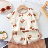 Ensemble 2 pièces bébé dessin animé Mybooni — T-shirt et short 0-4 ans