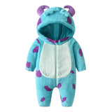 Combinaison polaire hiver bébé capuche corne — Bouni