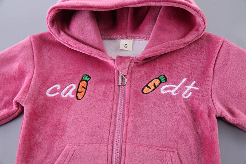 Ensemble sweat à capuche + pantalon bébé garçon/fille - tenue chaude automne-hiver nouveau-né