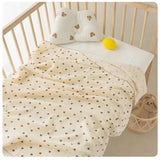 Couverture mousseline coton été pour nouveau-né