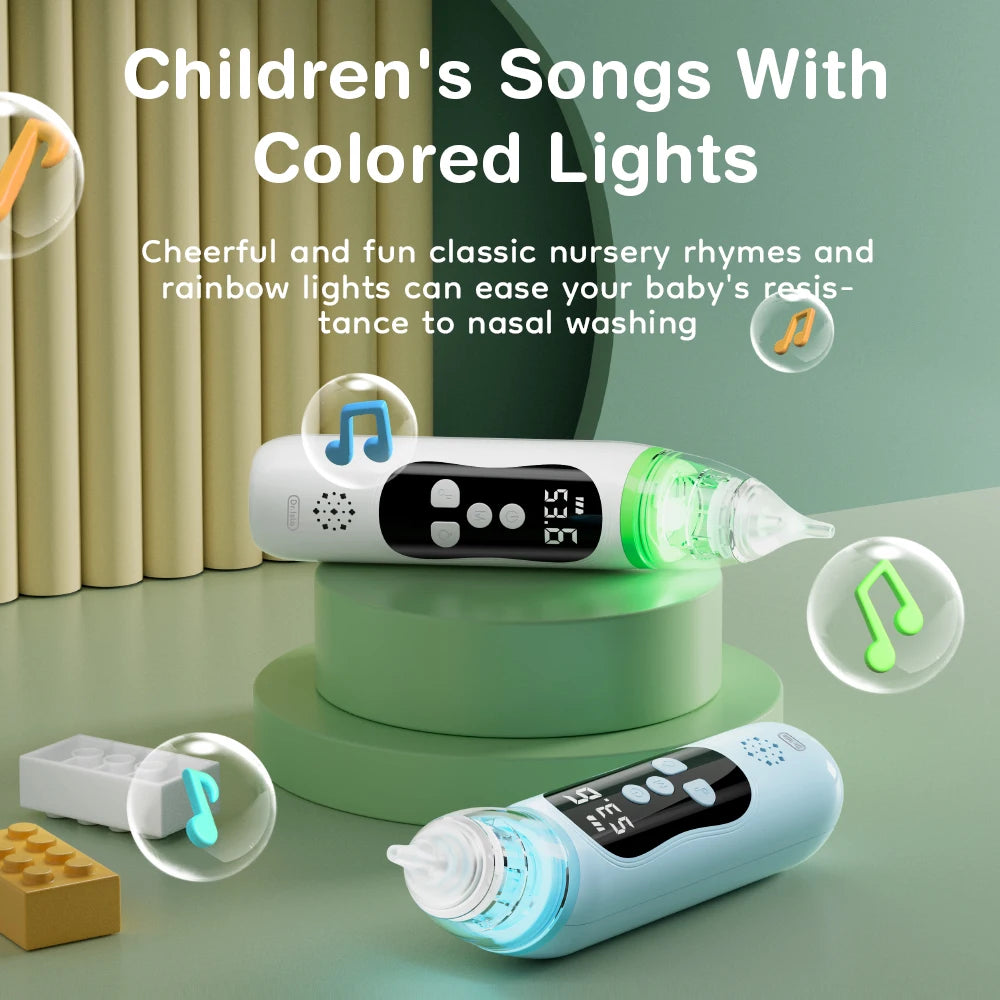 Aspirateur nasal électrique 6 modes Mybooni — Musique apaisante silicone alimentaire