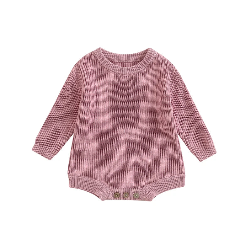 Barboteuse tricot bébé Mybooni | Pull manches longues — Garçon & Fille 0-2 ans